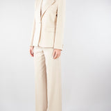 Blazer Crema in lana stretch WKDLAMINE 11 MAX MARA WEEKEND 