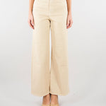 Jeans wide leg Crema in drill di cotone WKDMEDINA 12 MAX MARA WEEKEND 