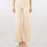 Jeans wide leg Crema in drill di cotone WKDMEDINA 12 MAX MARA WEEKEND 