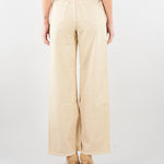 Jeans wide leg Crema in drill di cotone WKDMEDINA 12 MAX MARA WEEKEND 