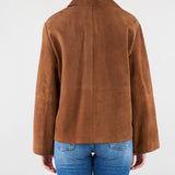 Giubbotto crop Cuoio in suede WKDPALCHI 1 MAX MARA WEEKEND 