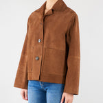 Giubbotto crop Cuoio in suede WKDPALCHI 1 MAX MARA WEEKEND 