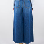 Jeans in denim di cotone con stampa logo WKDVORTICE 28 MAX MARA WEEKEND 