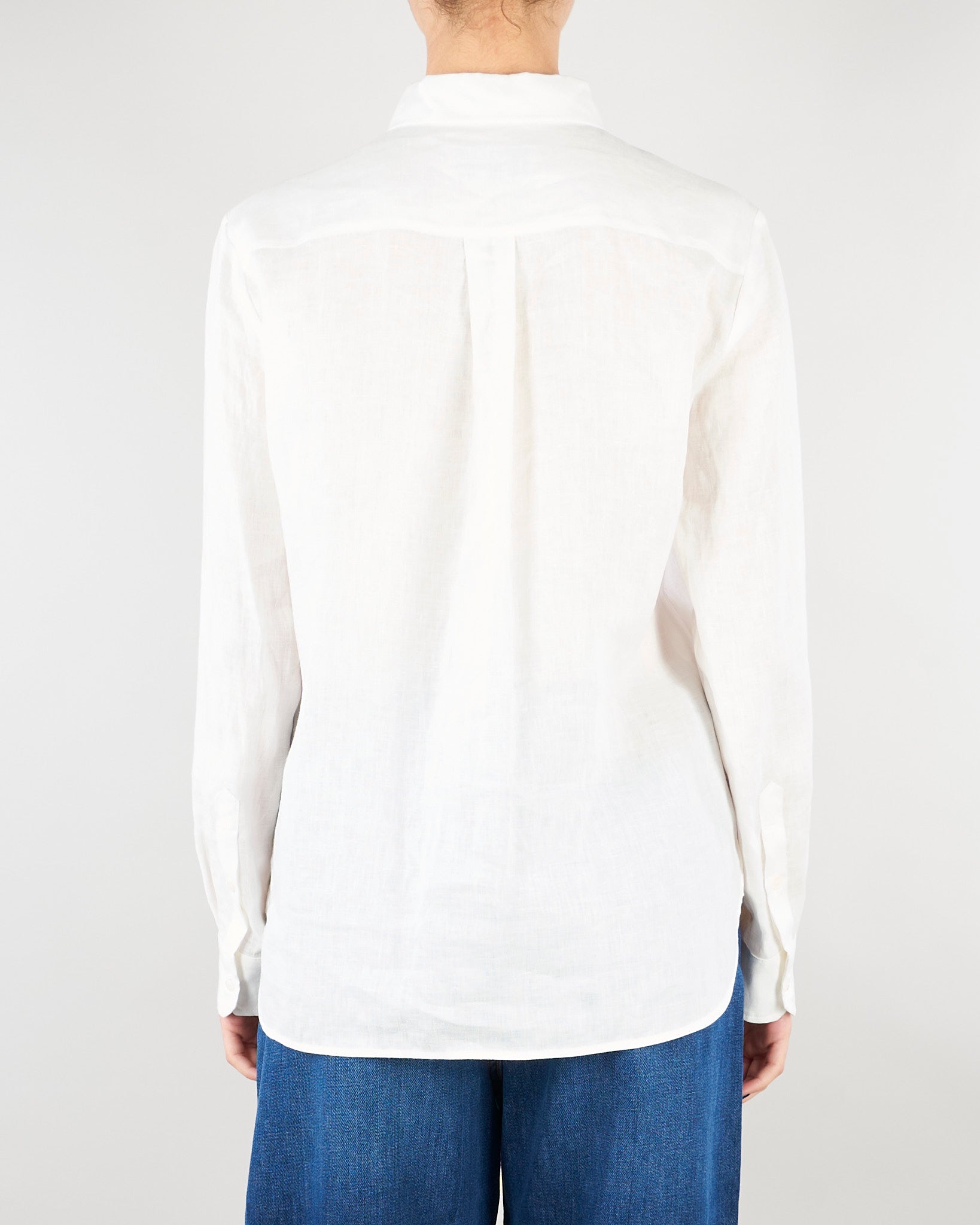Camicia Bianco in tela di lino WKDWERNER 1 MAX MARA WEEKEND 