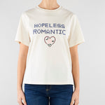 T-shirt Crema in cotone con stampa e ricami WKDWEST 5 MAX MARA WEEKEND 