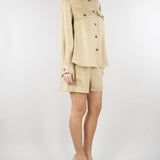 Shorts Sabbia in gabardina di lino WKIVELETTA 1 MAX MARA WEEKEND 
