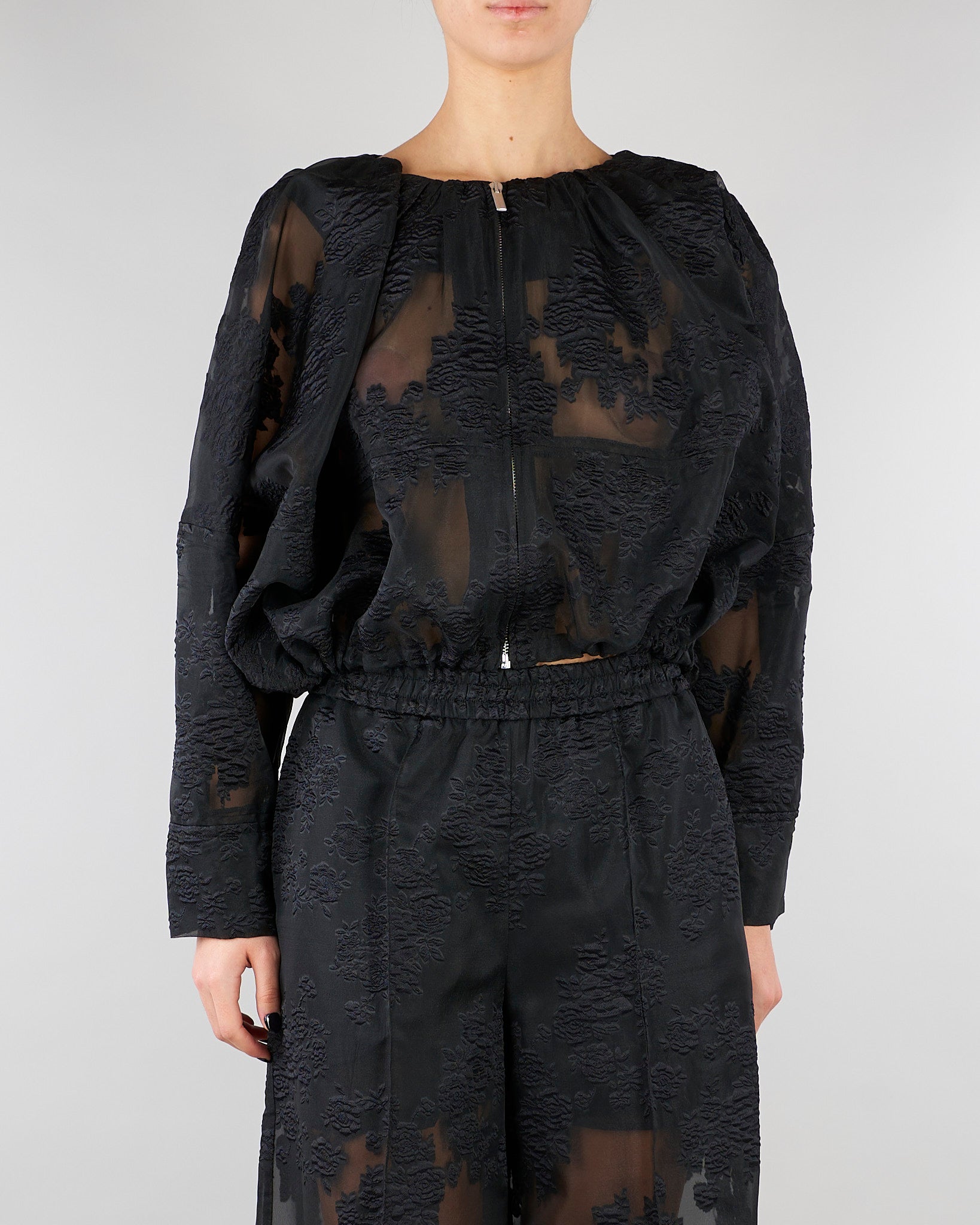 Bomber Nero con ricami M6ER00 100 MEIMEIJ 