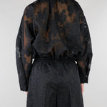 Bomber Nero con ricami M6ER00 100 MEIMEIJ 