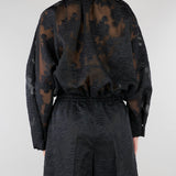 Bomber Nero con ricami M6ER00 100 MEIMEIJ 