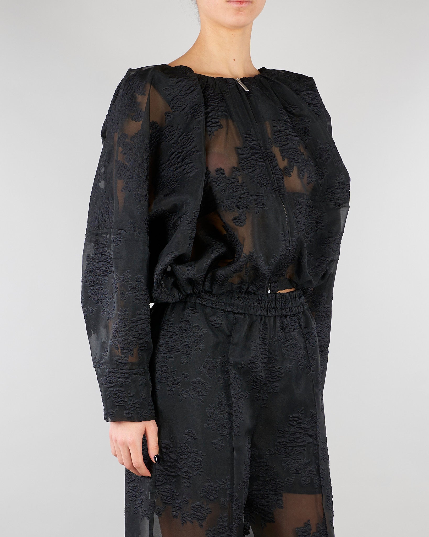 Bomber Nero con ricami M6ER00 100 MEIMEIJ 