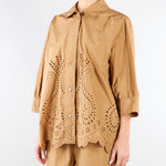 Camicia Biscotto con ricamo laser M6PD00 296 MEIMEIJ 