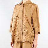 Camicia Biscotto con ricamo laser M6PD00 296 MEIMEIJ 