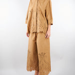 Camicia Biscotto con ricamo laser M6PD00 296 MEIMEIJ 