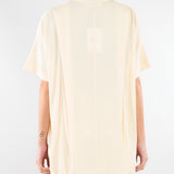 Blusa Crema con rouches sul davanti M6PE00 336 MEIMEIJ 