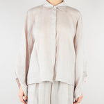 Camicia Grigio in lino M6PK03 889 MEIMEIJ 