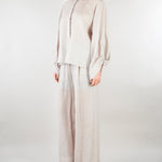 Camicia Grigio in lino M6PK03 889 MEIMEIJ 