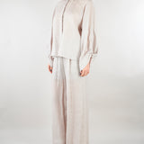 Camicia Grigio in lino M6PK03 889 MEIMEIJ 