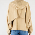 Trench corto Beige con cappuccio staccabile M6PN01 421 MEIMEIJ 
