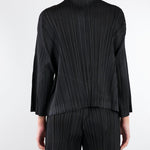Cardigan Nero plissettato con inserti in lurex M6PY26 B1063 MEIMEIJ 
