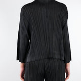 Cardigan Nero plissettato con inserti in lurex M6PY26 B1063 MEIMEIJ 