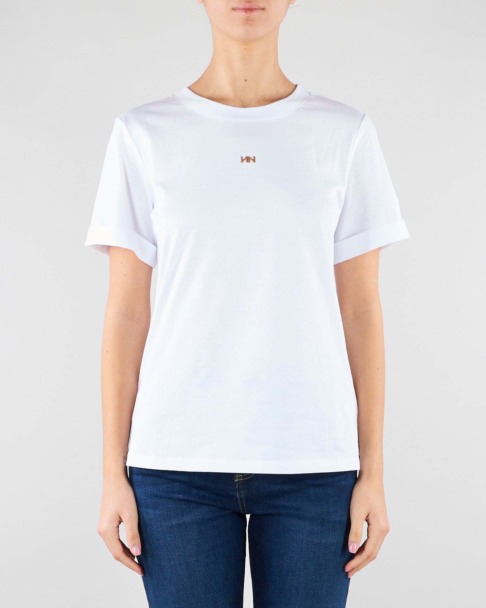 T-shirt Damas Bianco in cotone con logo DAMAS 1 NENETTE 
