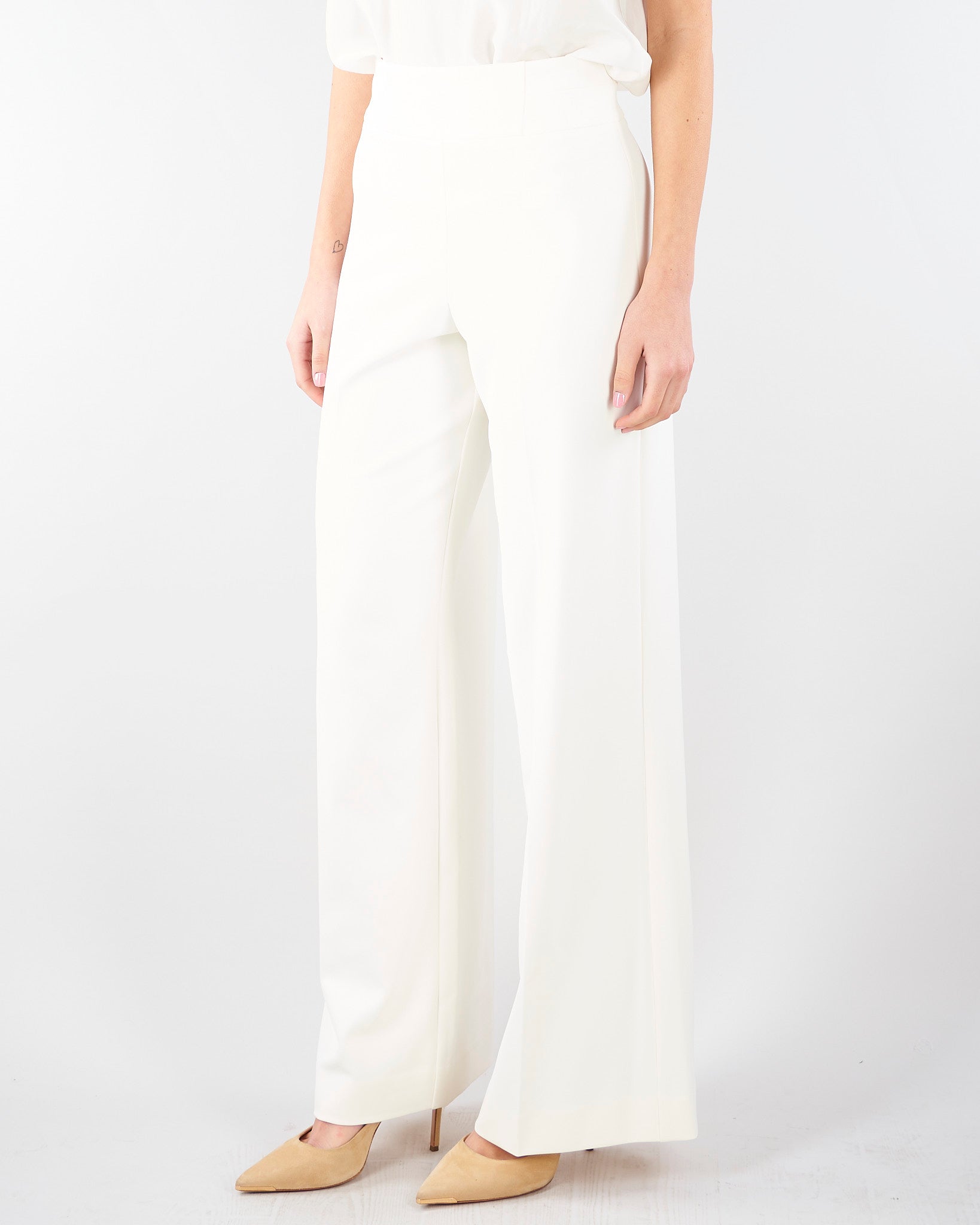 Pantalone Ella Avorio con gamba dritta ELLA 4 NENETTE 