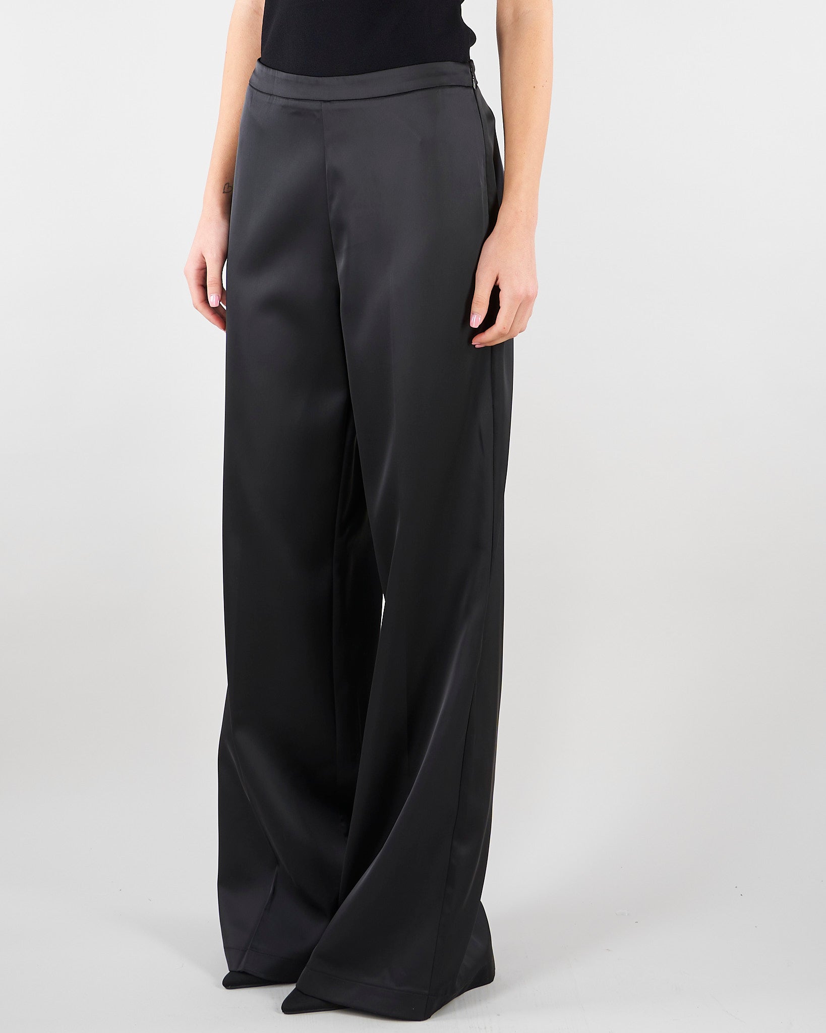 Pantalone Ethan Nero wide leg ETHAN 700 NENETTE 