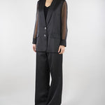 Pantalone Ethan Nero wide leg ETHAN 700 NENETTE 