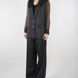 Pantalone Ethan Nero wide leg ETHAN 700 NENETTE 