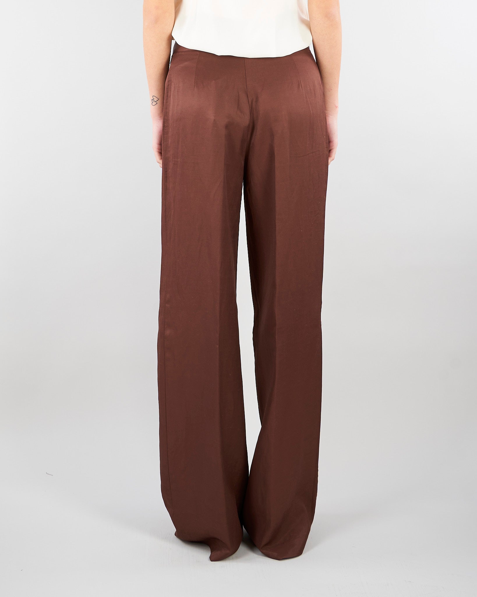 Pantalone Eufemia Cacao wide leg EUFEMIA 604 NENETTE 