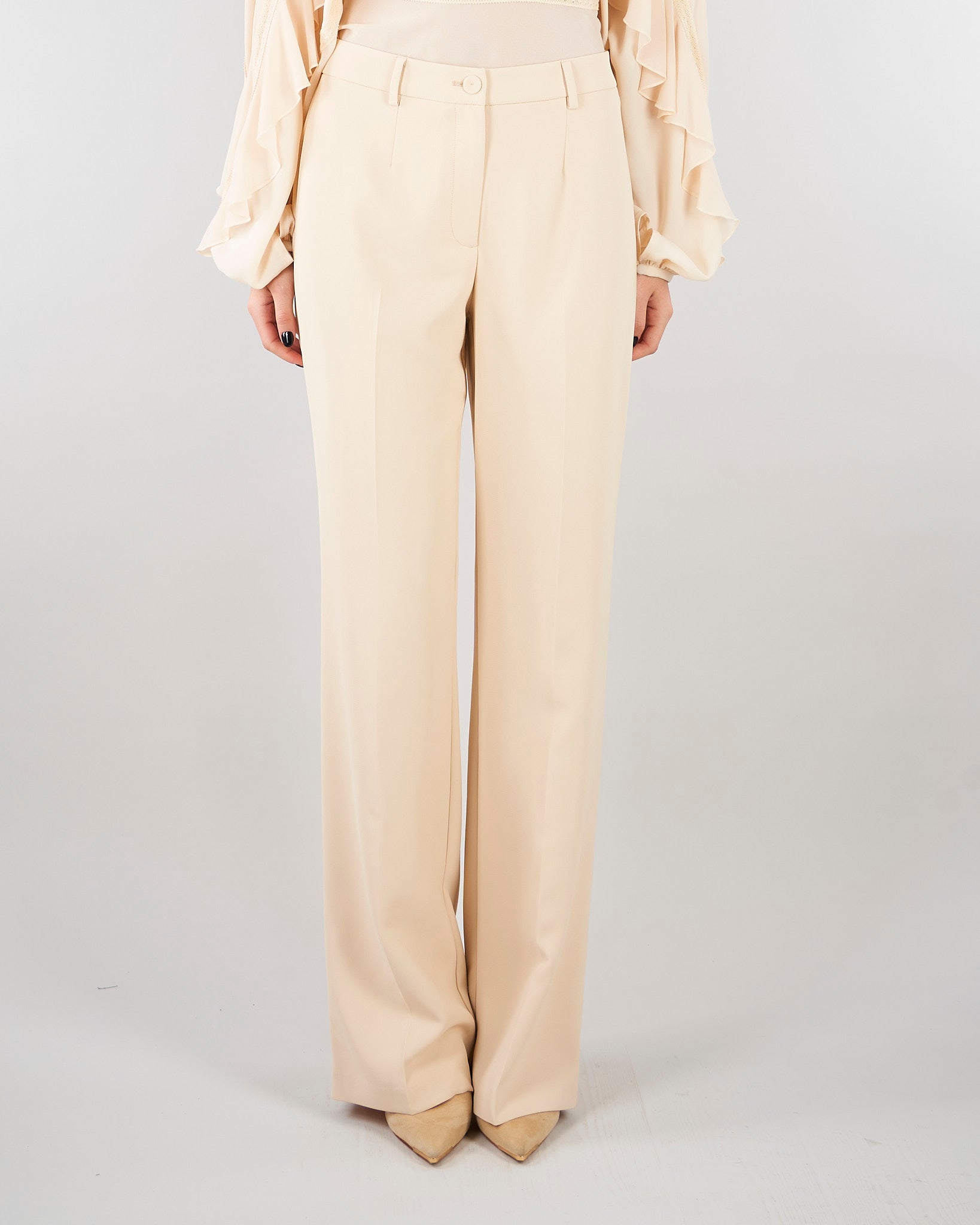 Pantalone Evere Crema wide leg EVER 690 NENETTE 