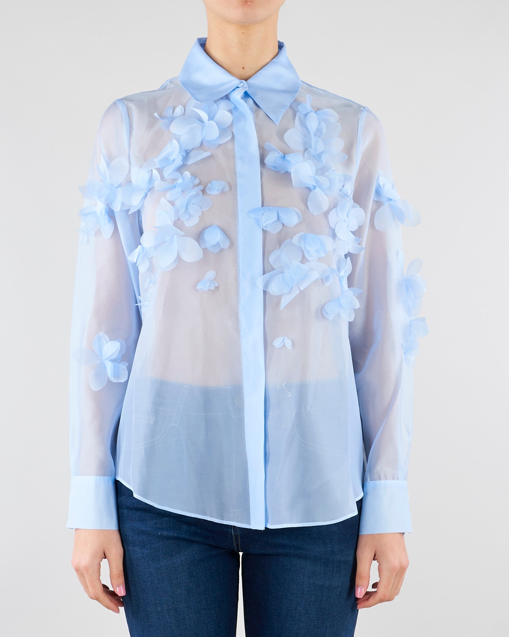 Camicia Frosty Pervinca in organza FROSTY 417 NENETTE 