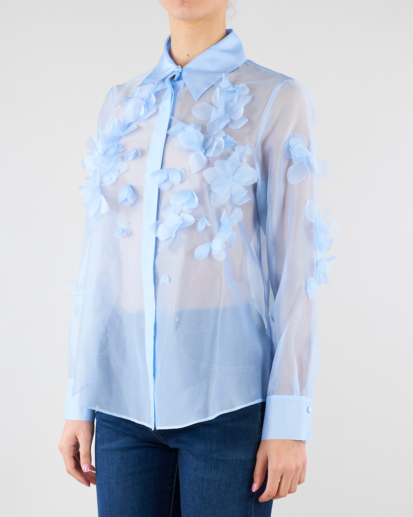 Camicia Frosty Pervinca in organza FROSTY 417 NENETTE 