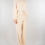 Blusa Fuji crema con balze FUJI 690 NENETTE 