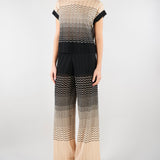 Maglia Micol Crema-Nero con lavorazione ad onde MICOL 810 NENETTE 