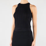 Top Mimosa Nero in maglia MIMOSA 700 NENETTE 