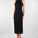 Top Mimosa Nero in maglia MIMOSA 700 NENETTE 