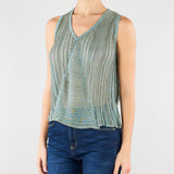 Top in maglia Muy Verde salvia MUY 2164 NENETTE 