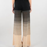 Pantalone Yoda Crema-Nero in maglia YODA 810 NENETTE 