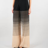 Pantalone Yoda Crema-Nero in maglia YODA 810 NENETTE 