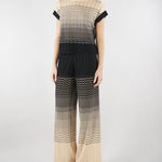 Pantalone Yoda Crema-Nero in maglia YODA 810 NENETTE 