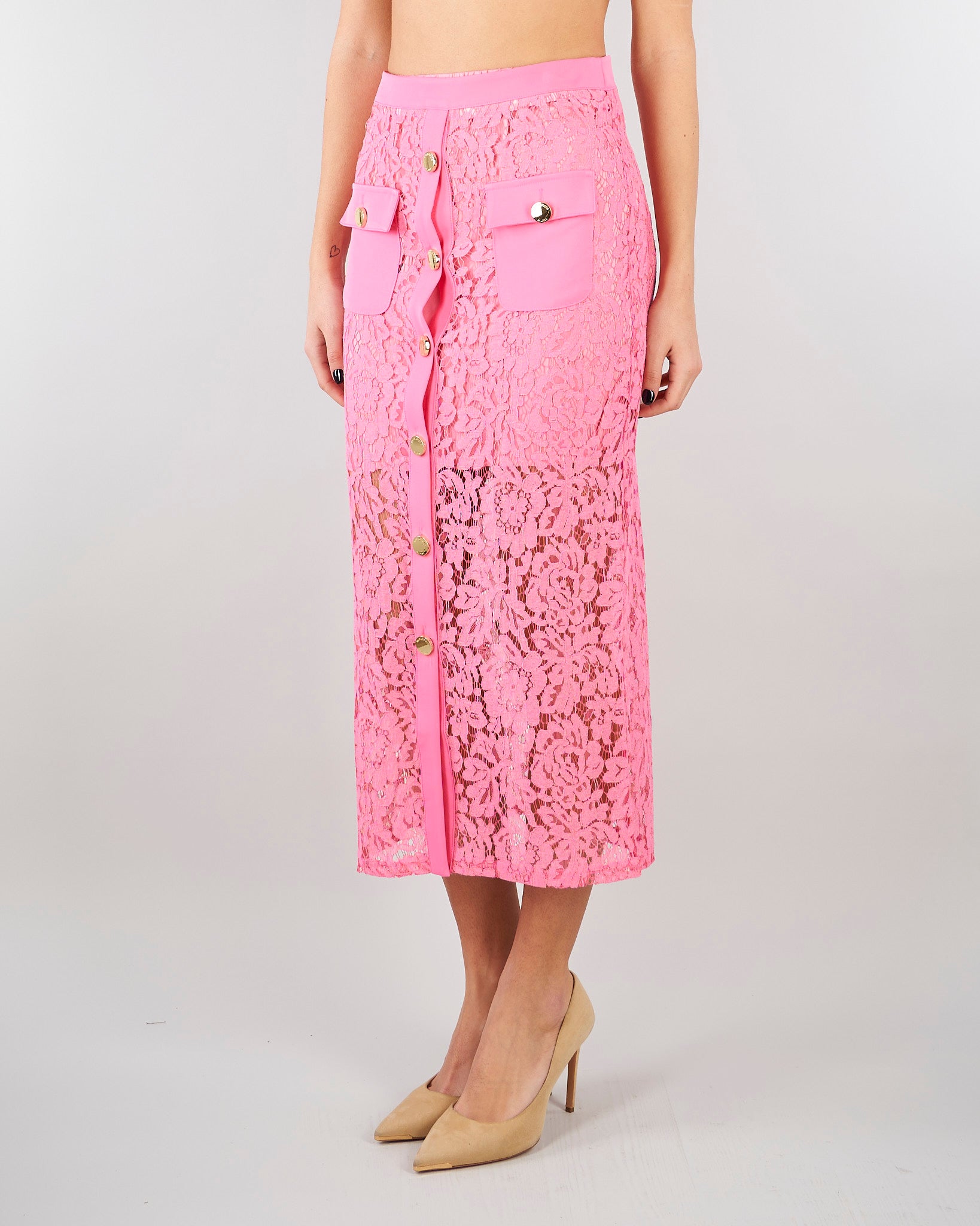 Gonna Rosa in pizzo NS109 50 NO SECRETS 
