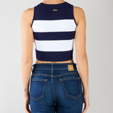 Top Blu-Panna in maglia a righe NS271 89 NO SECRETS 