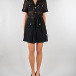 Abito Nero in pizzo NS303 99 NO SECRETS 