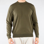 Maglia Verde in puro coton extrafine A001F100 5407 PAOLO PECORA 