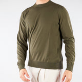 Maglia Verde in puro coton extrafine A001F100 5407 PAOLO PECORA 