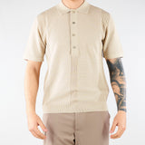 Polo jacquard Beige in maglia lavorata A027F300 1420 PAOLO PECORA 