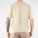 Maglia jacquard Beige in cotone lavorato A028F300 1420 PAOLO PECORA 