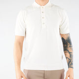 Polo jacquard Panna in maglia lavorata A046F100 1102 PAOLO PECORA 
