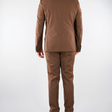Abito monopetto Tabacco in fresco lana 4011A438260000 28 PAOLONI 